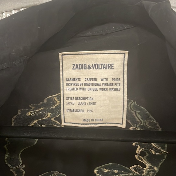 Zadig & Voltaire Men’s Skull Camouflage Studded Utility Jacket - Picture 7 of 10